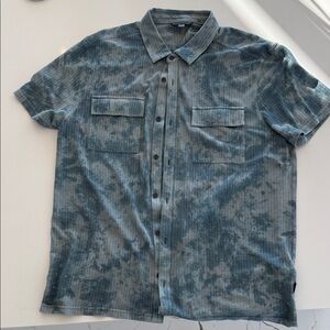 John Varvatos Gray-Blue Casual Button Down Shirt